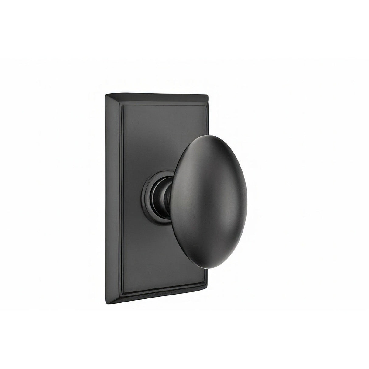 Emtek 8121EUS19 flat black passage door knob