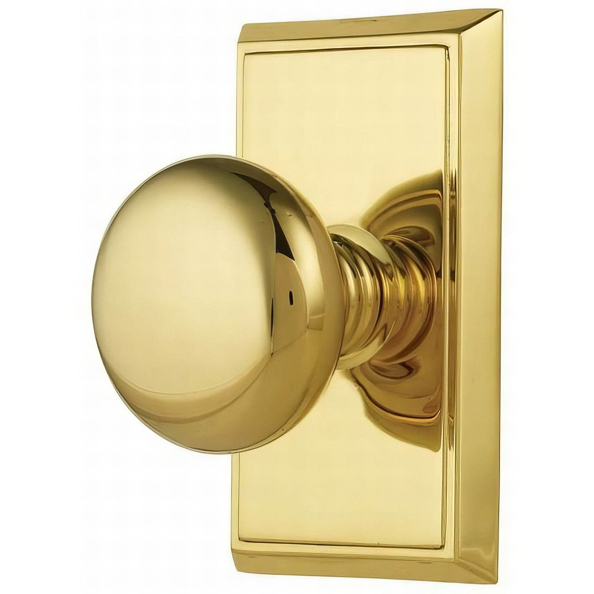 Emtek 8121PUS3 polished brass lifetime passage door knob