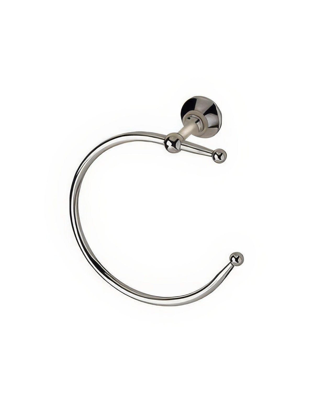 Century Hardware 81620-14 polished nickel/polished brass towel ring