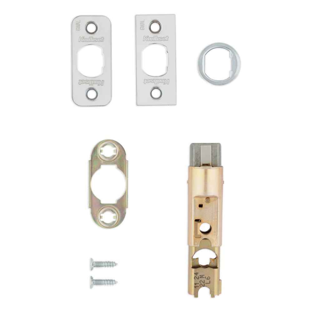 Kwikset 81826-003 6 Way Adjustable Plain Latch for US26 Bright Chrome and US26D Satin Chrome in Bright Chrome and Satin Chrome