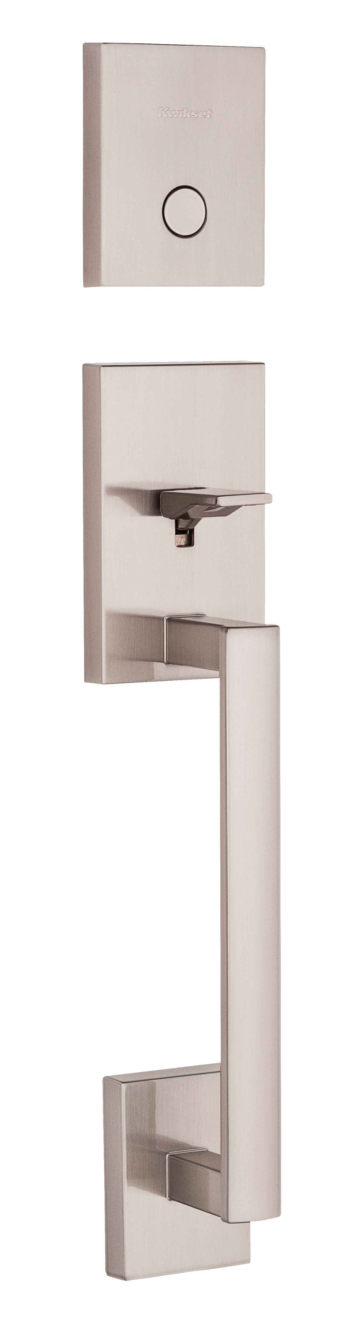 Kwikset San Clemente Handleset Trim in Satin Nickel