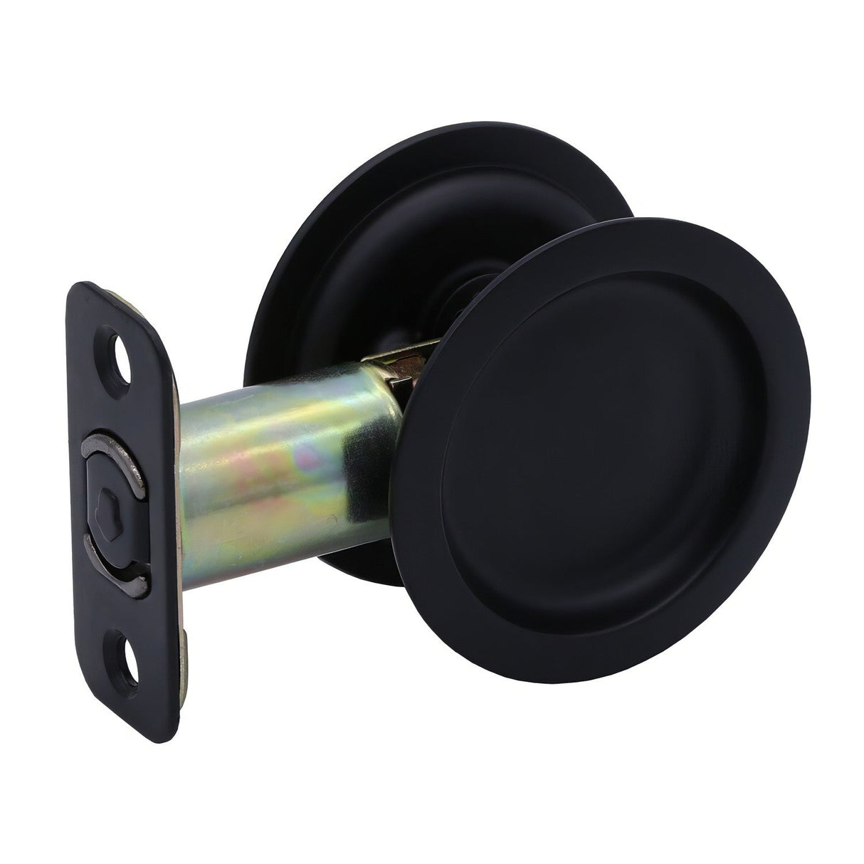 Better Home Products 819BLK matte black passage pocket door lock