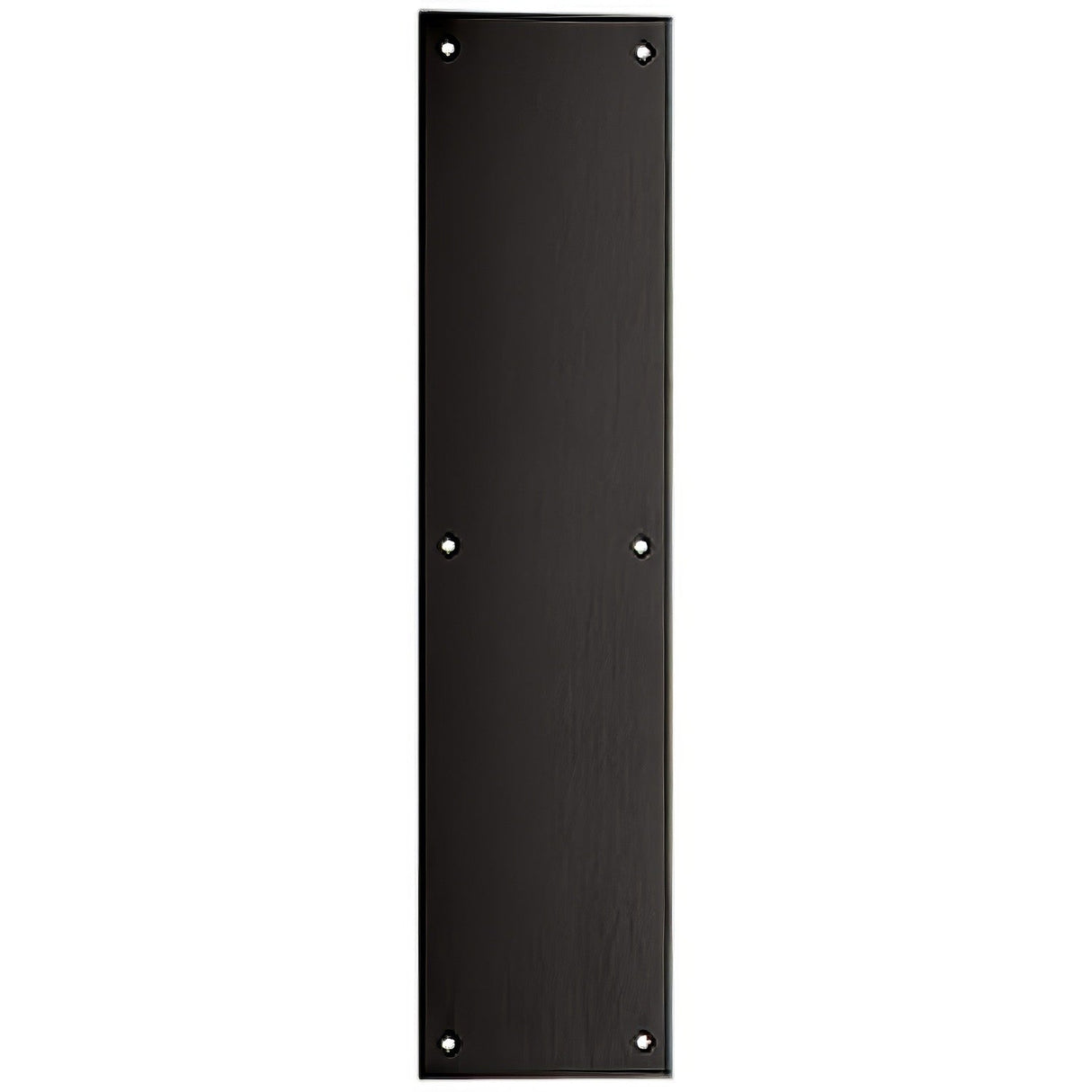 Ives 8200BLK315 Commercial Series push plate in satin stainless, additional view