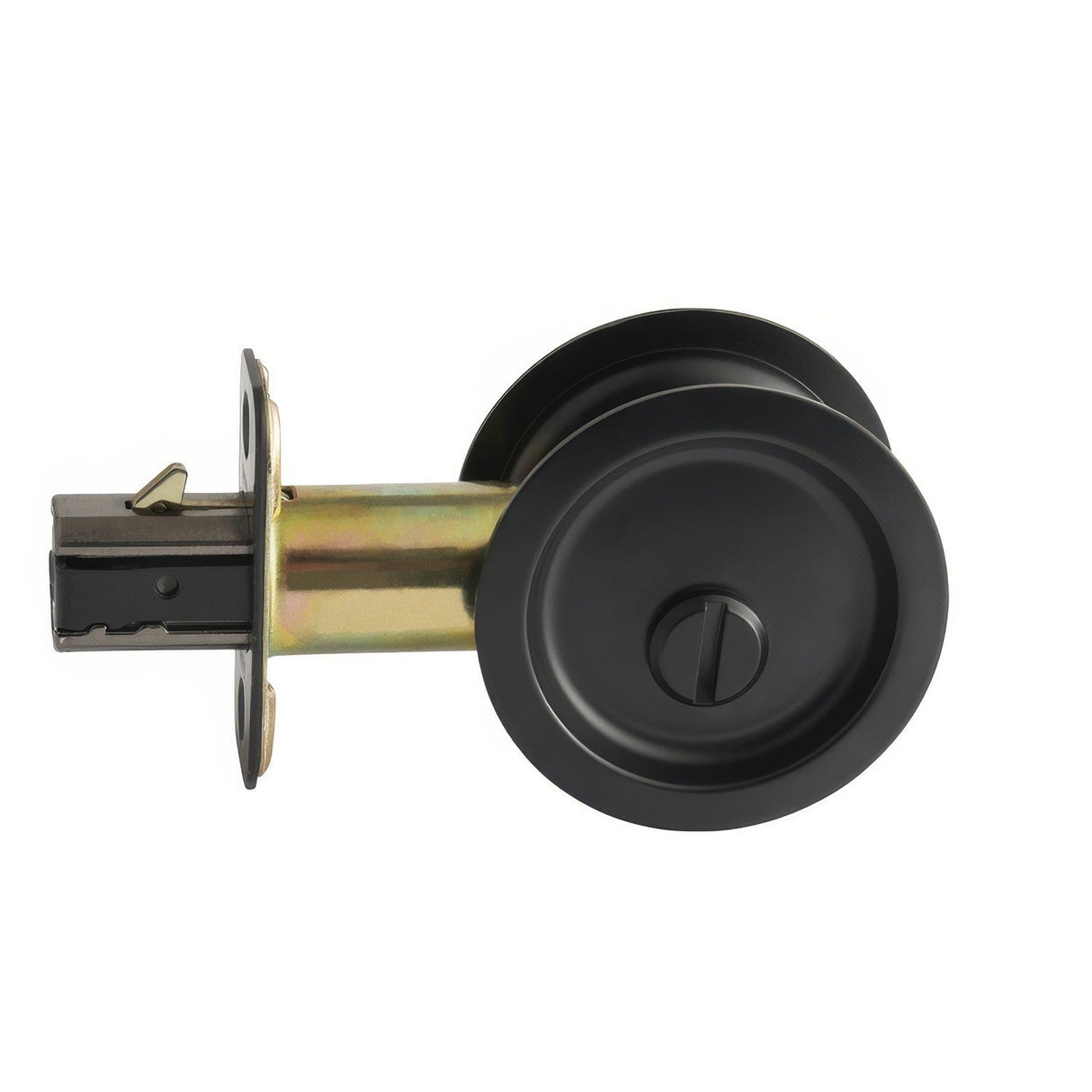 Better Home Products 820BLK matte black privacy pocket door lock