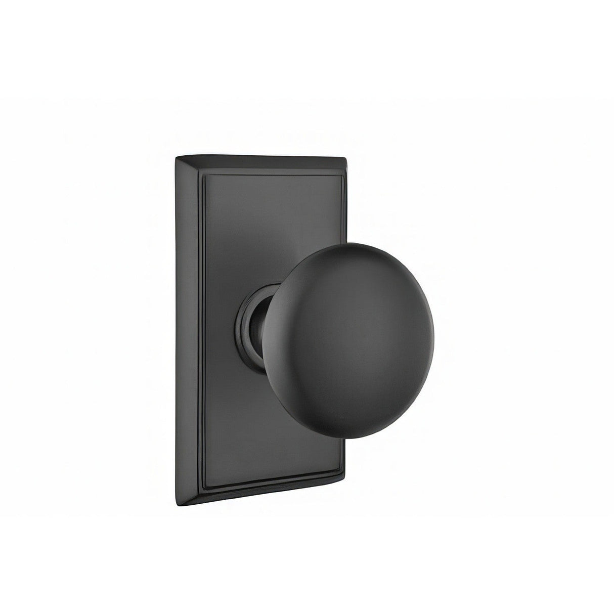 Emtek 8221PUS19 flat black privacy door knob