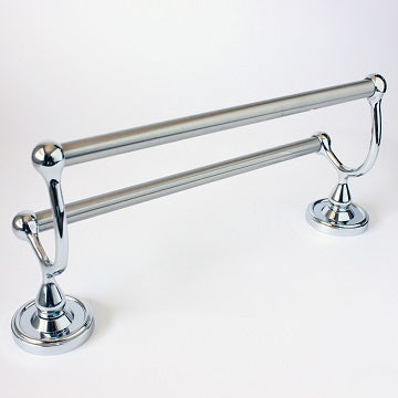 Rusticware 8222CH polished chrome double towel bar