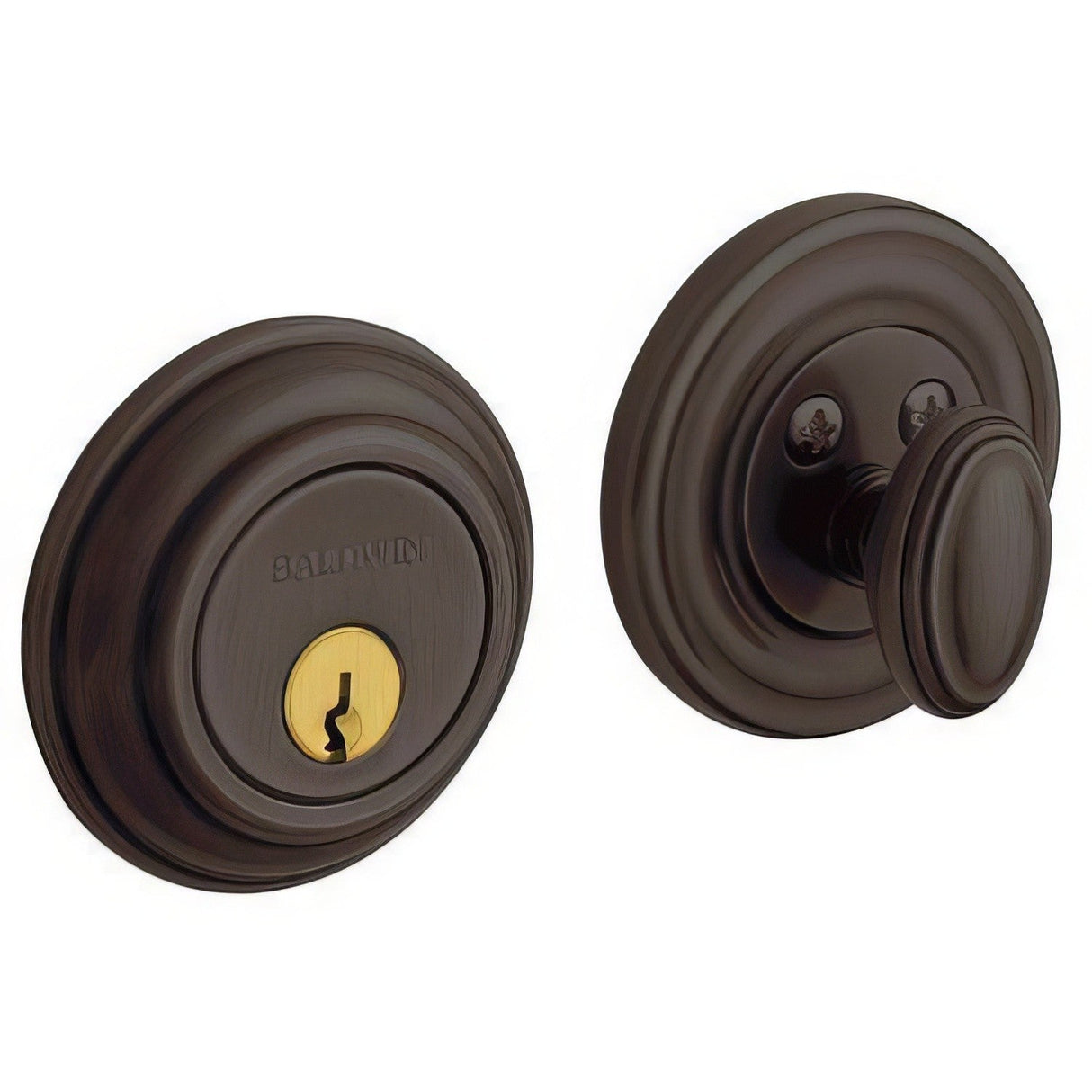 Baldwin 8231112 venetian bronze single cylinder deadbolt