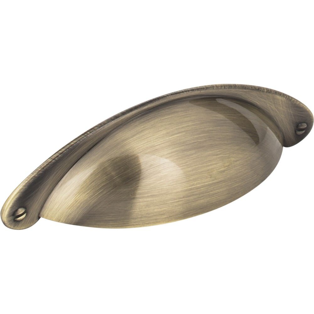 Jeffrey Alexander 8233-AB Lyon cabinet drawer pull in satin stainless, additional view