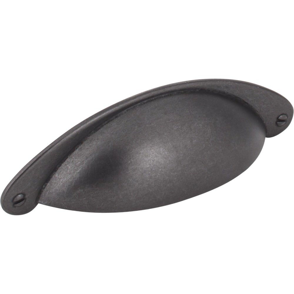 Jeffrey Alexander 8233DACM Lyon cabinet drawer pull in satin stainless, additional view