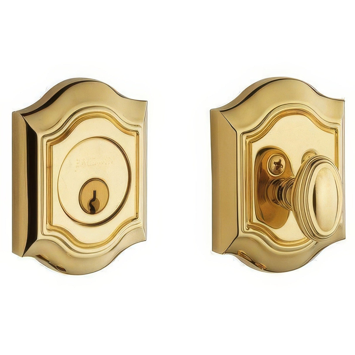 Baldwin 8237003 lifetime polished brass single cylinder deadbolt