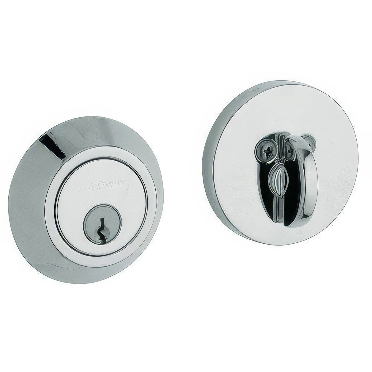 Baldwin 8241260 polished chrome single cylinder deadbolt