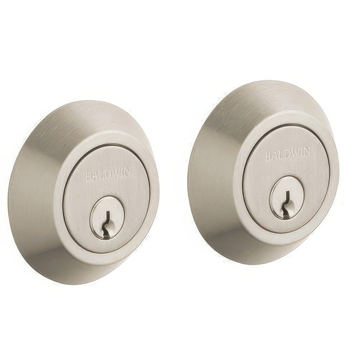 Baldwin 8242056 lifetime satin nickel double cylinder deadbolt