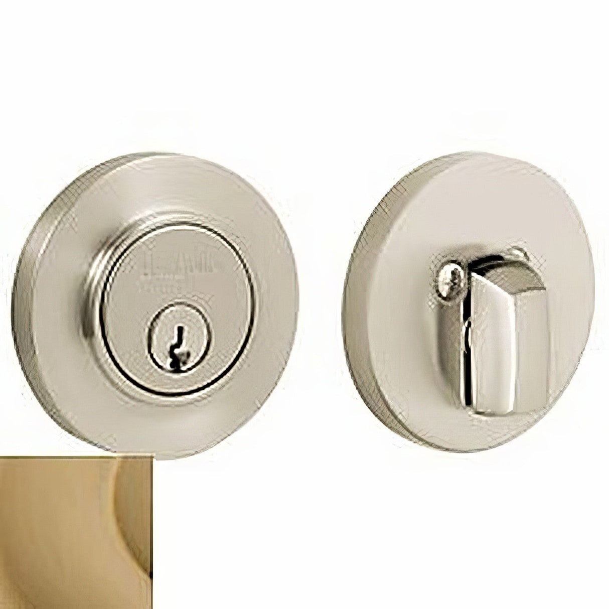Baldwin 8244033 vintage brass single cylinder deadbolt