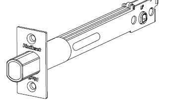 Kwikset 82730-002 5" Square Deadbolt Latch for US26 Bright Chrome and US26D Satin Chrome in Bright Chrome and Satin Chrome