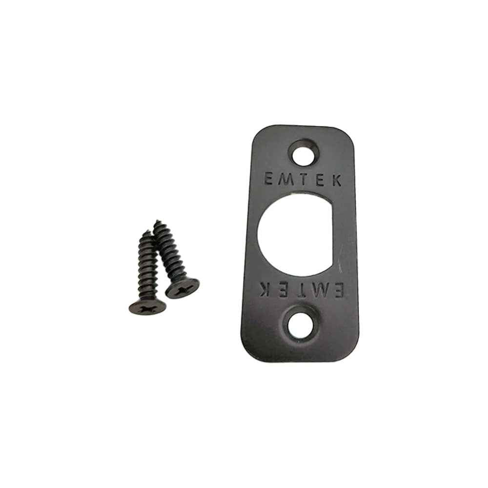 Emtek Corner Faceplate and Screws for Passage or Privacy Latch in Oil Rubbed Bronze