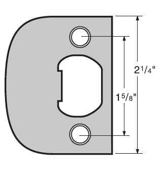 Kwikset 83437-04 Square Corner Full Lip Strike in Antique Brass