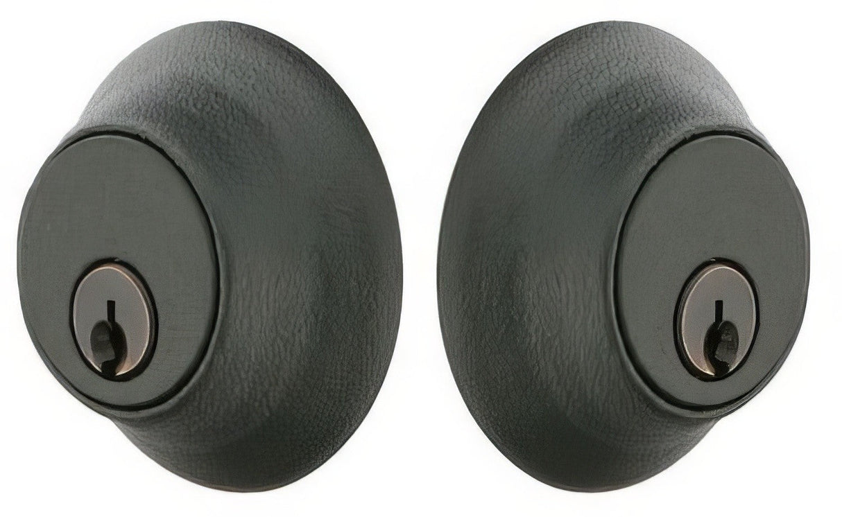 Emtek 8350US19 flat black double cylinder deadbolt