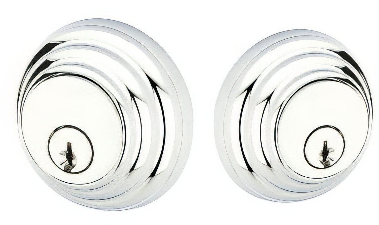 Emtek 8355US26 polished chrome double cylinder deadbolt