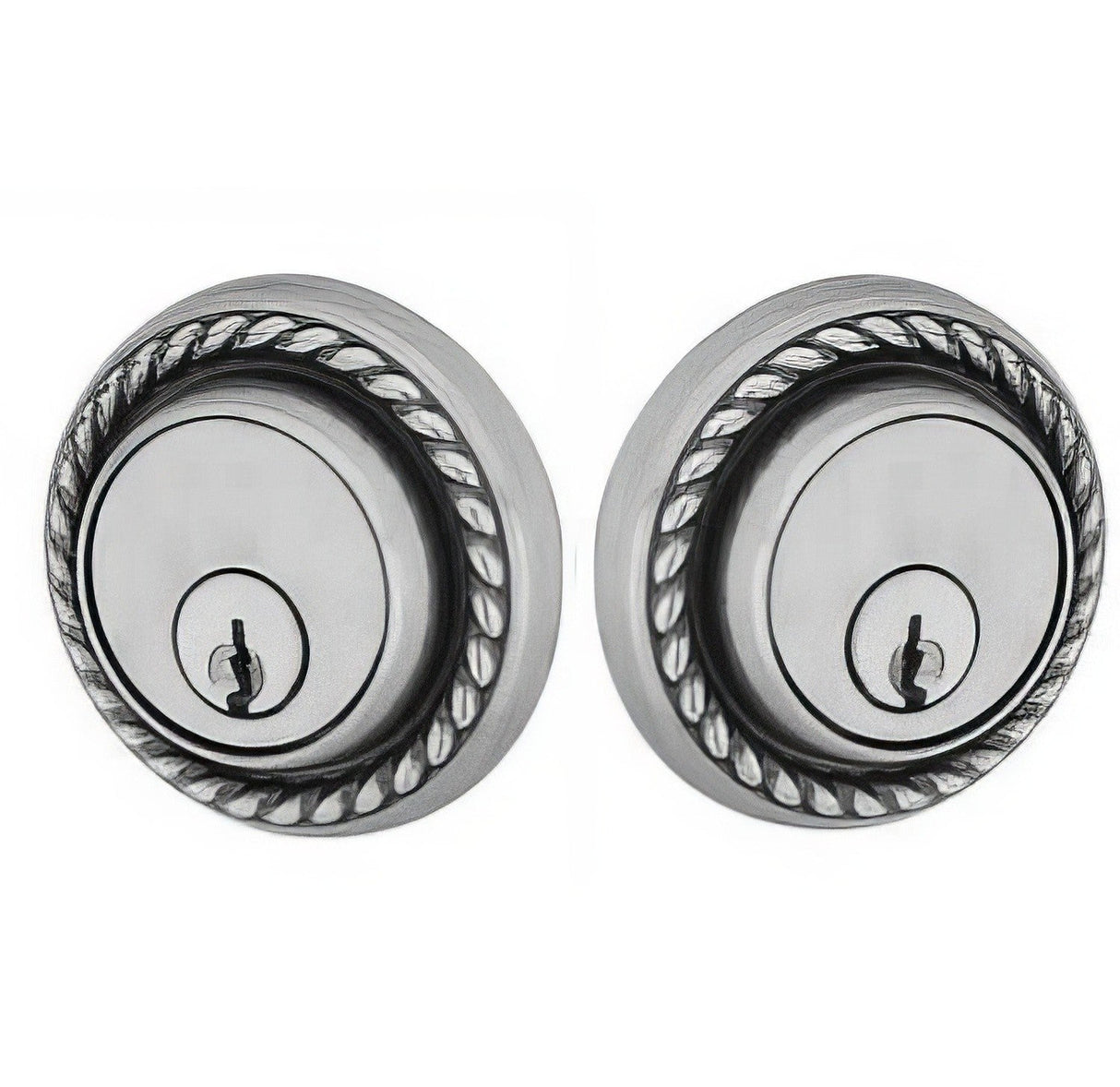 Emtek 8364US15A pewter double cylinder deadbolt