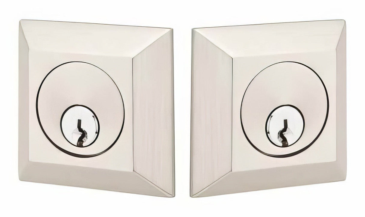 Emtek 8378US15 satin nickel double cylinder deadbolt