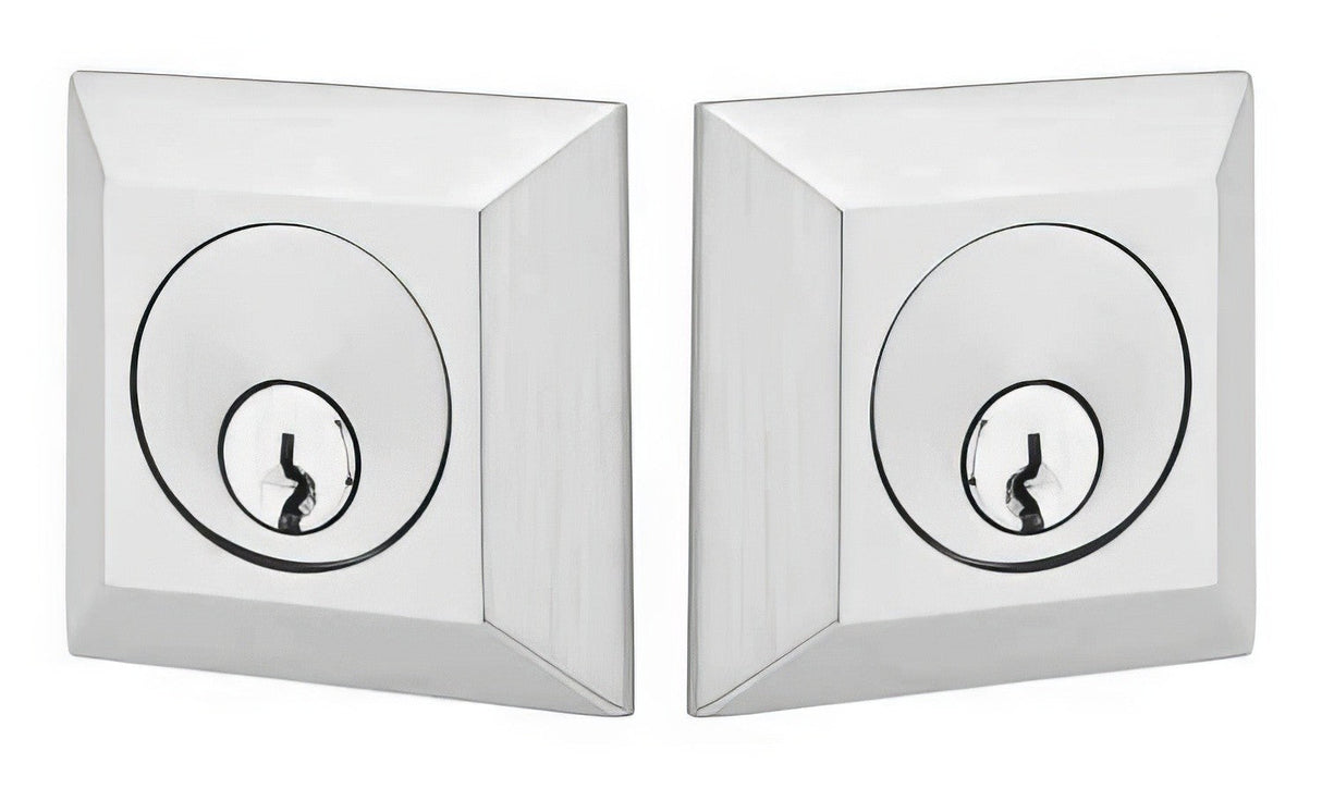 Emtek 8378US19 flat black double cylinder deadbolt
