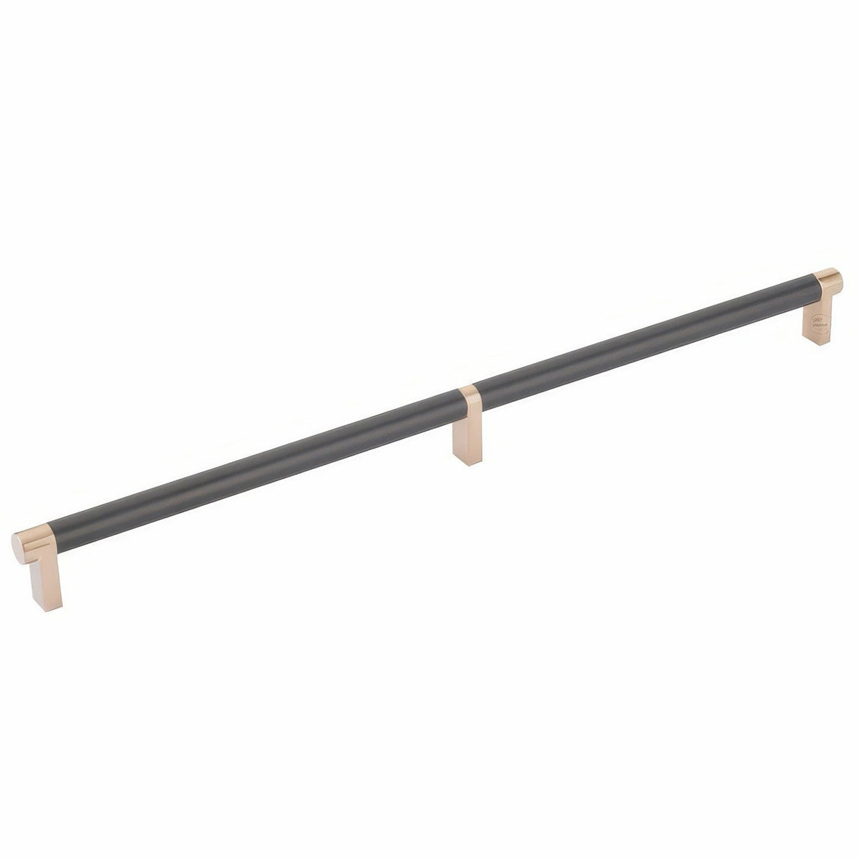 Emtek 84059.RECSCU.SMUS19 flat black smooth cabinet bar