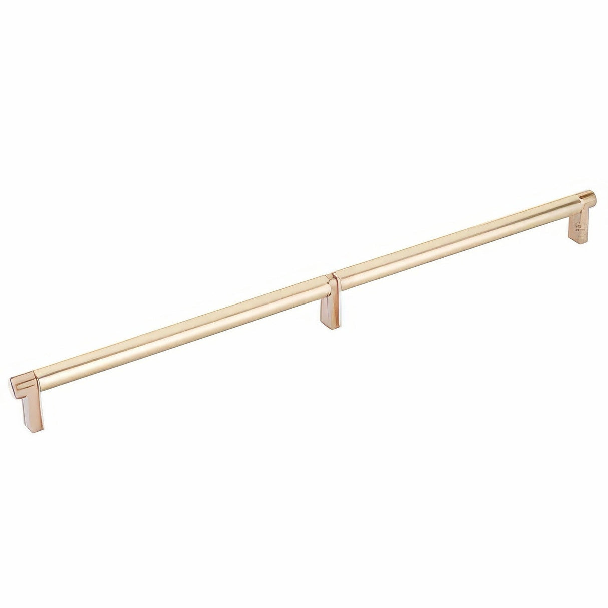 Emtek 84059.RECSCU.SMUS4 satin brass smooth cabinet bar