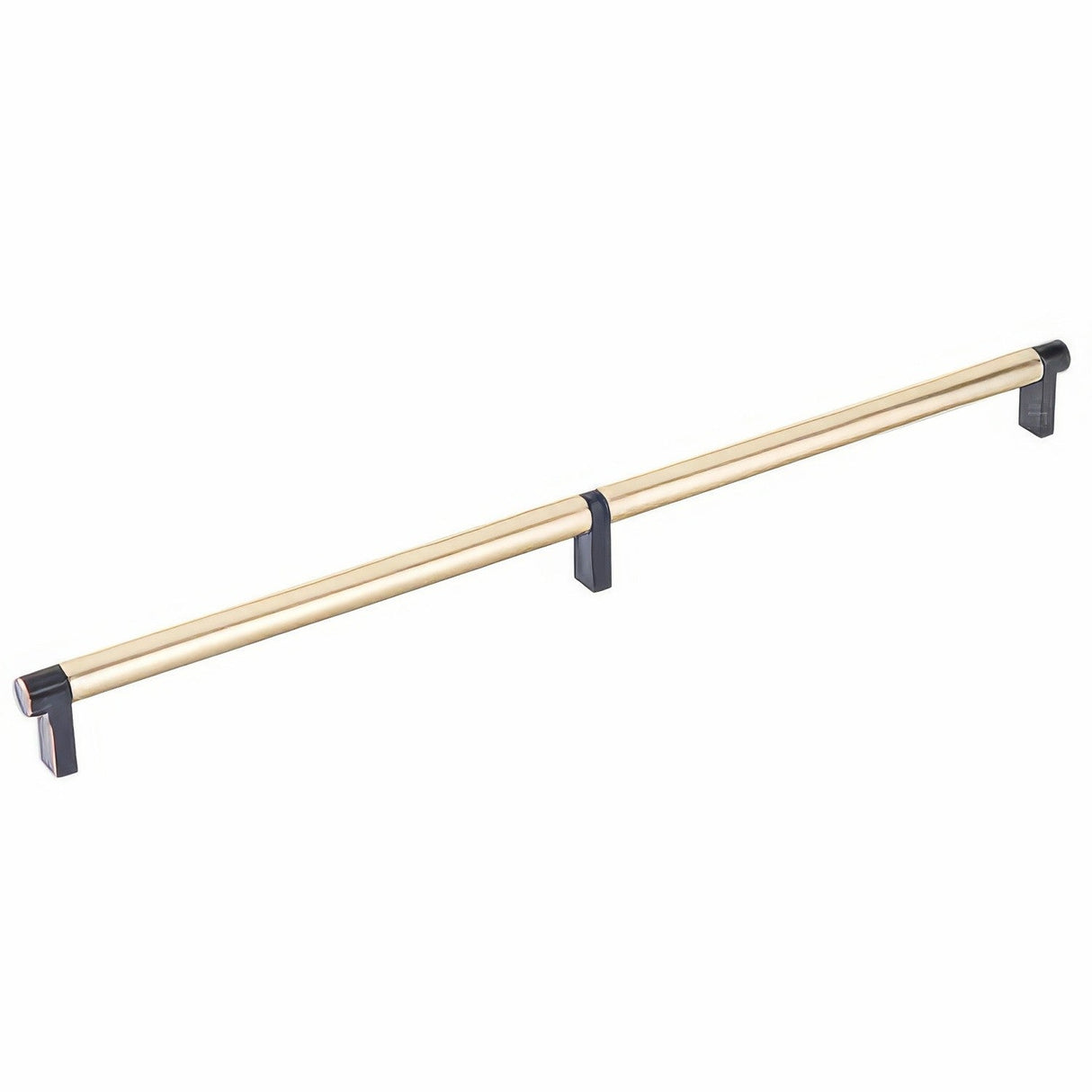 Emtek 84059.RECUS10B.SMUS4 satin brass smooth cabinet bar