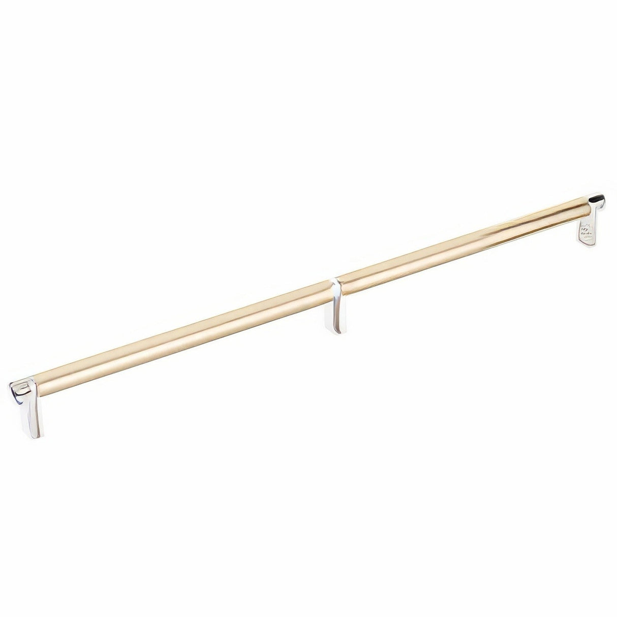 Emtek 84059.RECUS14.SMUS4 satin brass smooth cabinet bar