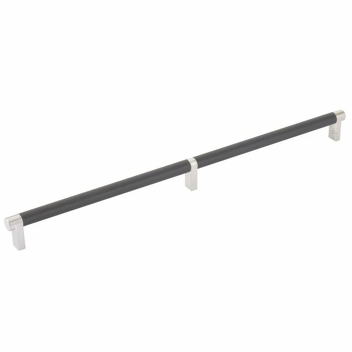 Emtek 84059.RECUS15.KNUS19 flat black knurled cabinet bar