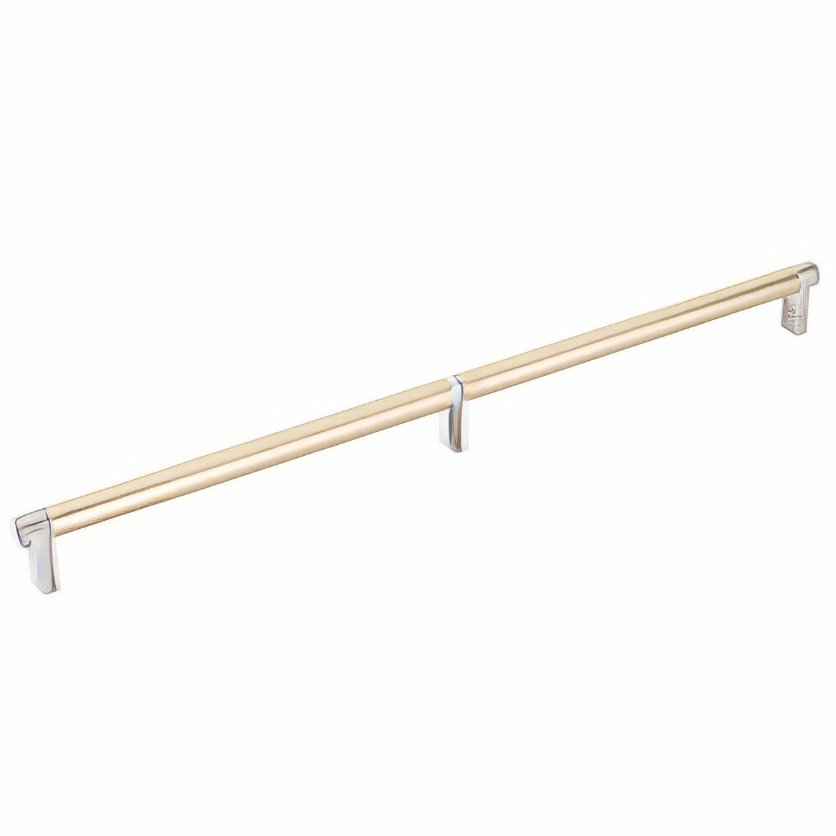 Emtek 84059.RECUS15.SMUS4 satin brass smooth cabinet bar