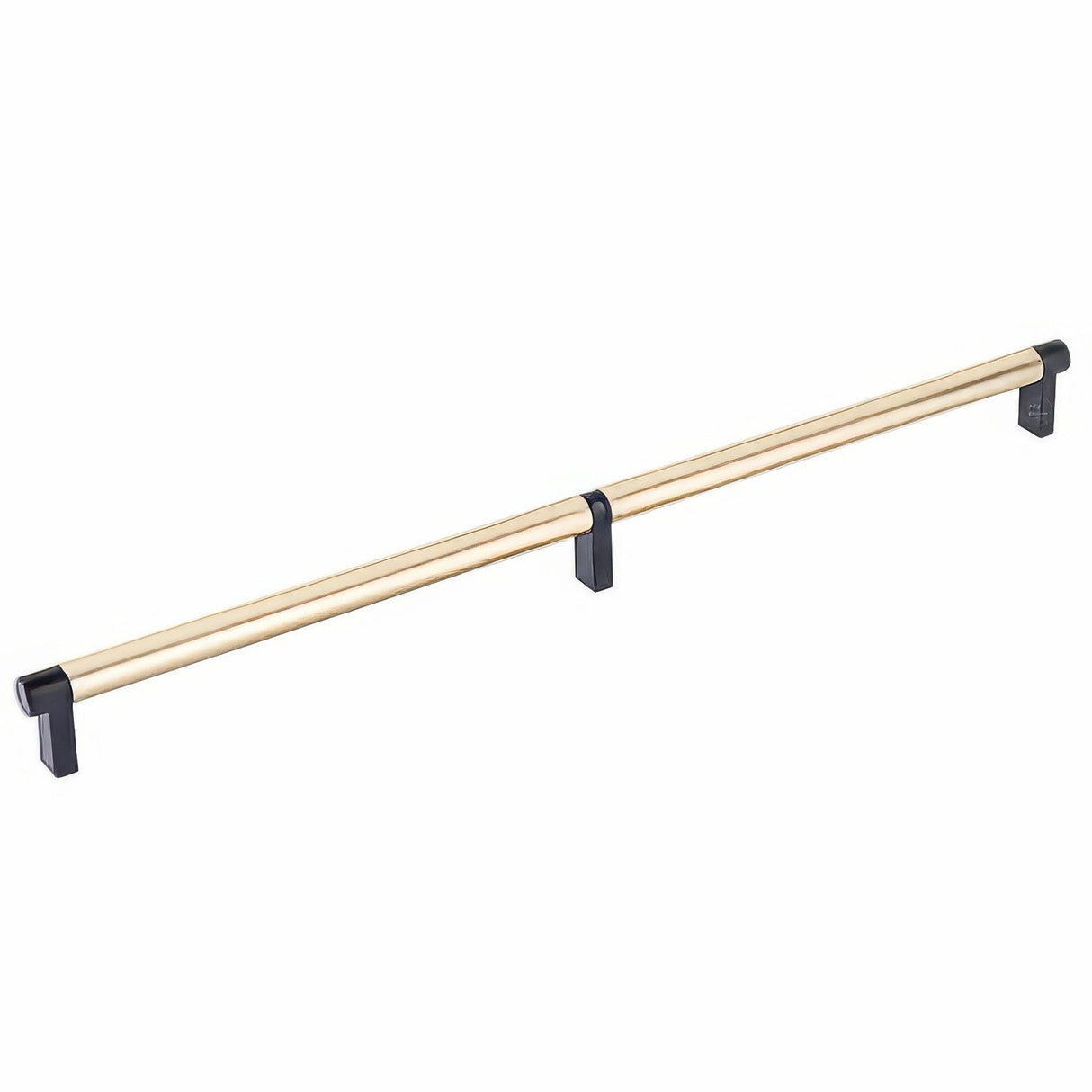 Emtek 84059.RECUS19.SMUS4 satin brass smooth cabinet bar