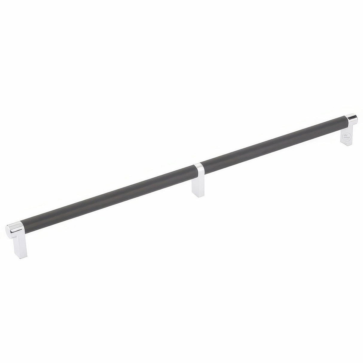 Emtek 84059.RECUS26.KNUS19 flat black knurled cabinet bar