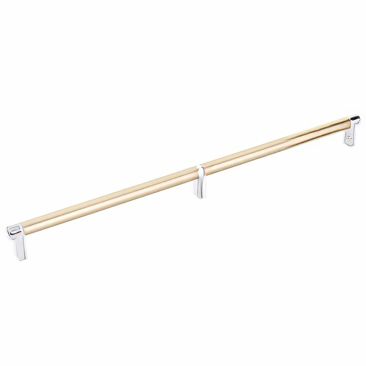 Emtek 84059.RECUS26.SMUS4 satin brass smooth cabinet bar