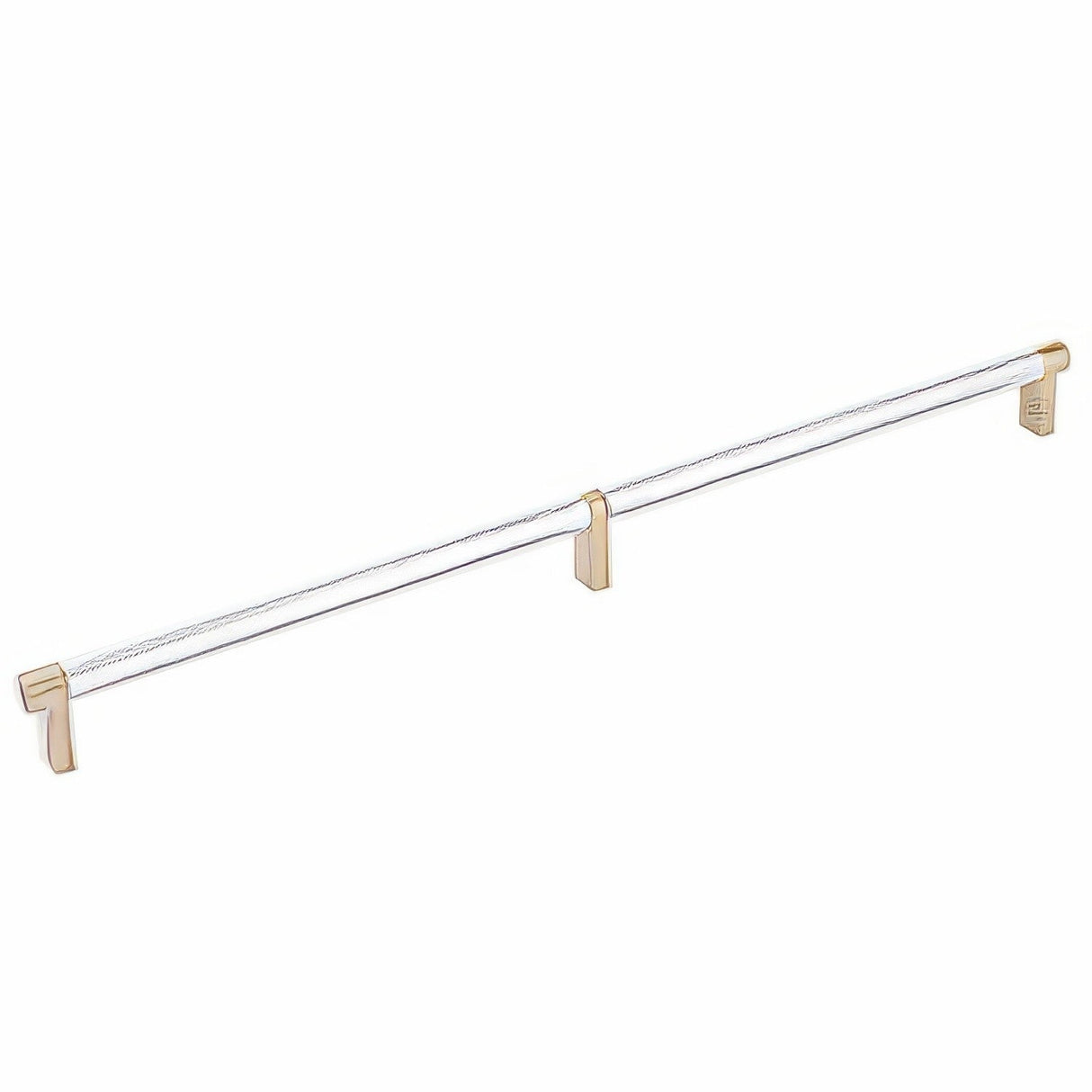 Emtek 84059.RECUS4.KNUS26 polished chrome knurled cabinet bar