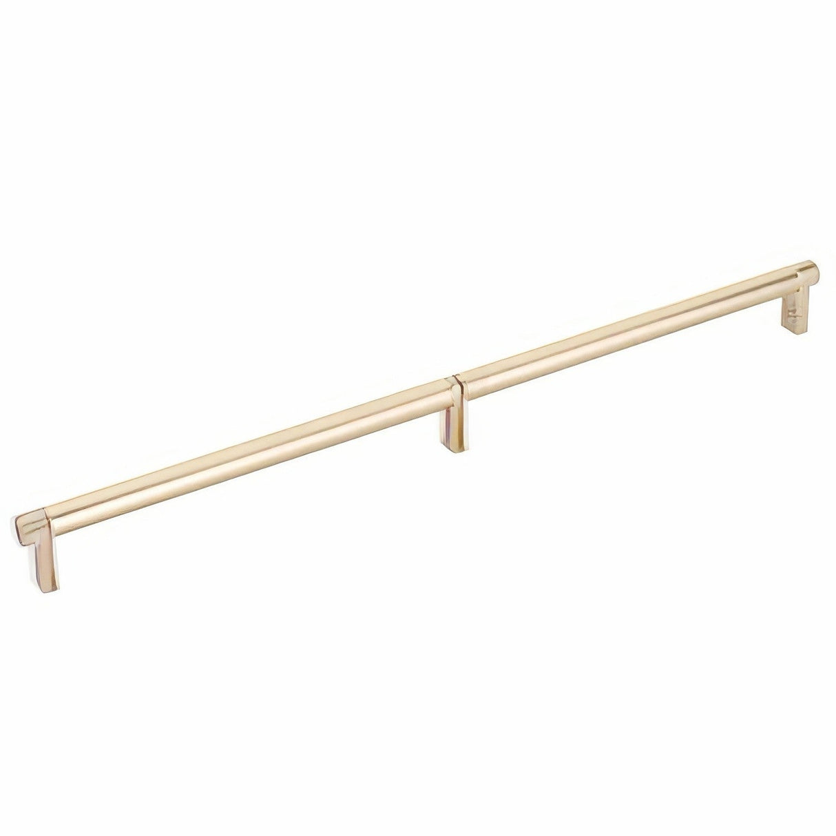 Emtek 84059.RECUS4.SMUS4 satin brass smooth cabinet bar