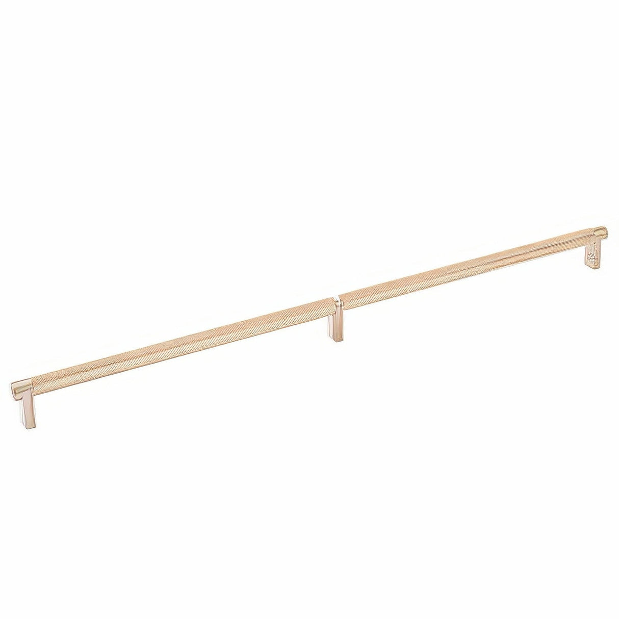 Emtek 84060.RECSCU.KNSCU satin copper knurled cabinet bar