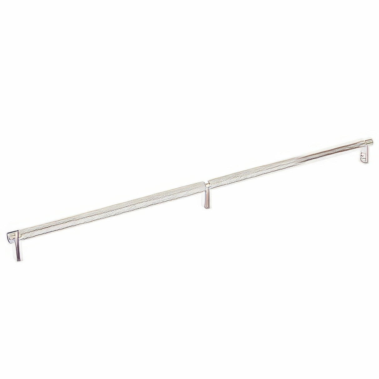 Emtek 84060.RECUS14.KNUS15 satin nickel knurled cabinet bar