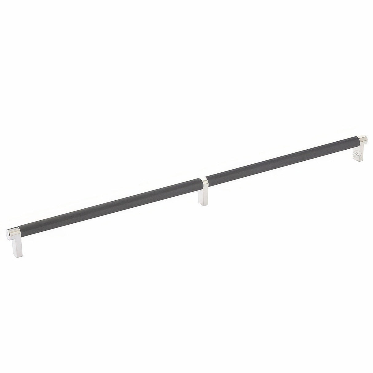 Emtek 84060.RECUS14.KNUS19 flat black knurled cabinet bar