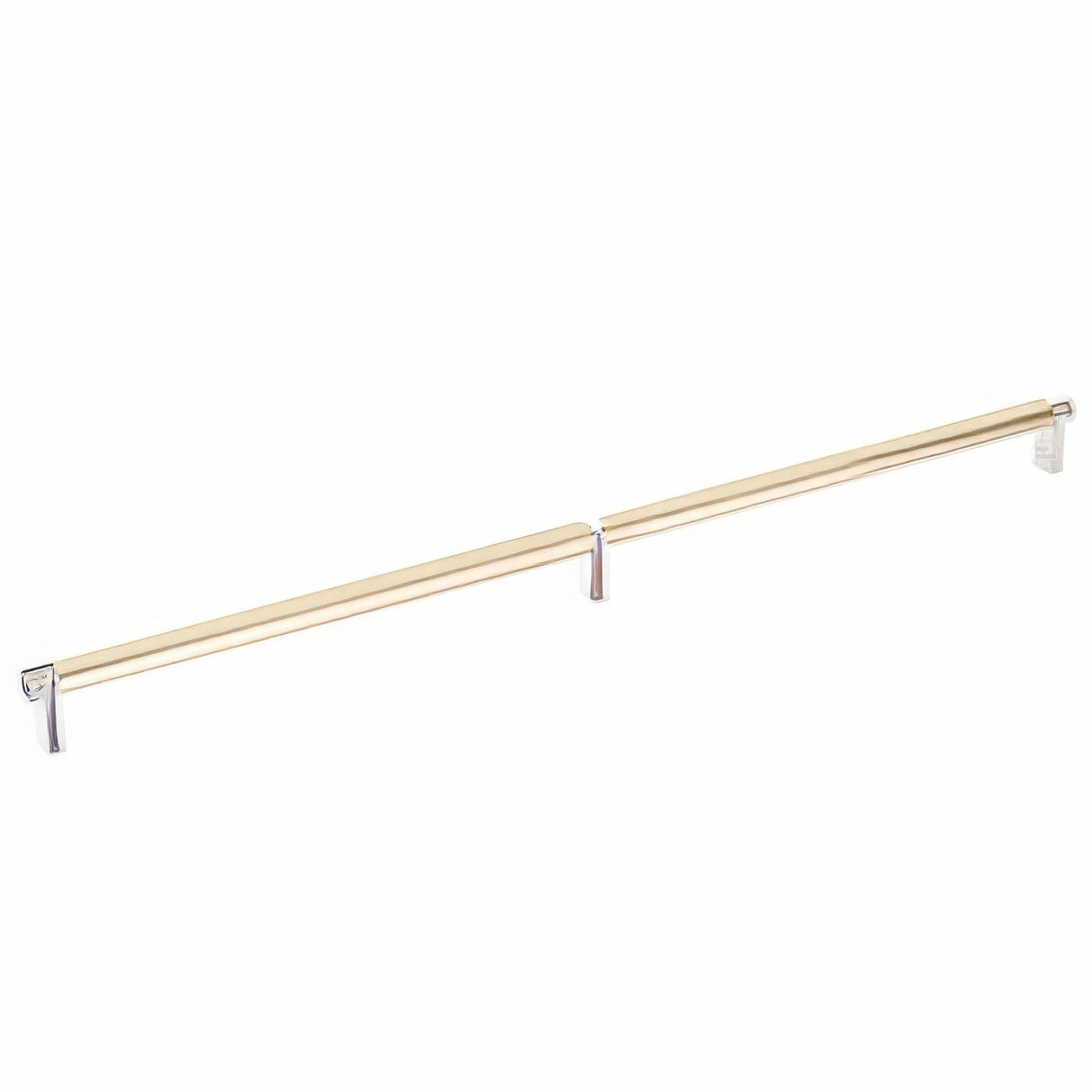 Emtek 84060.RECUS14.SMUS4 satin brass smooth cabinet bar