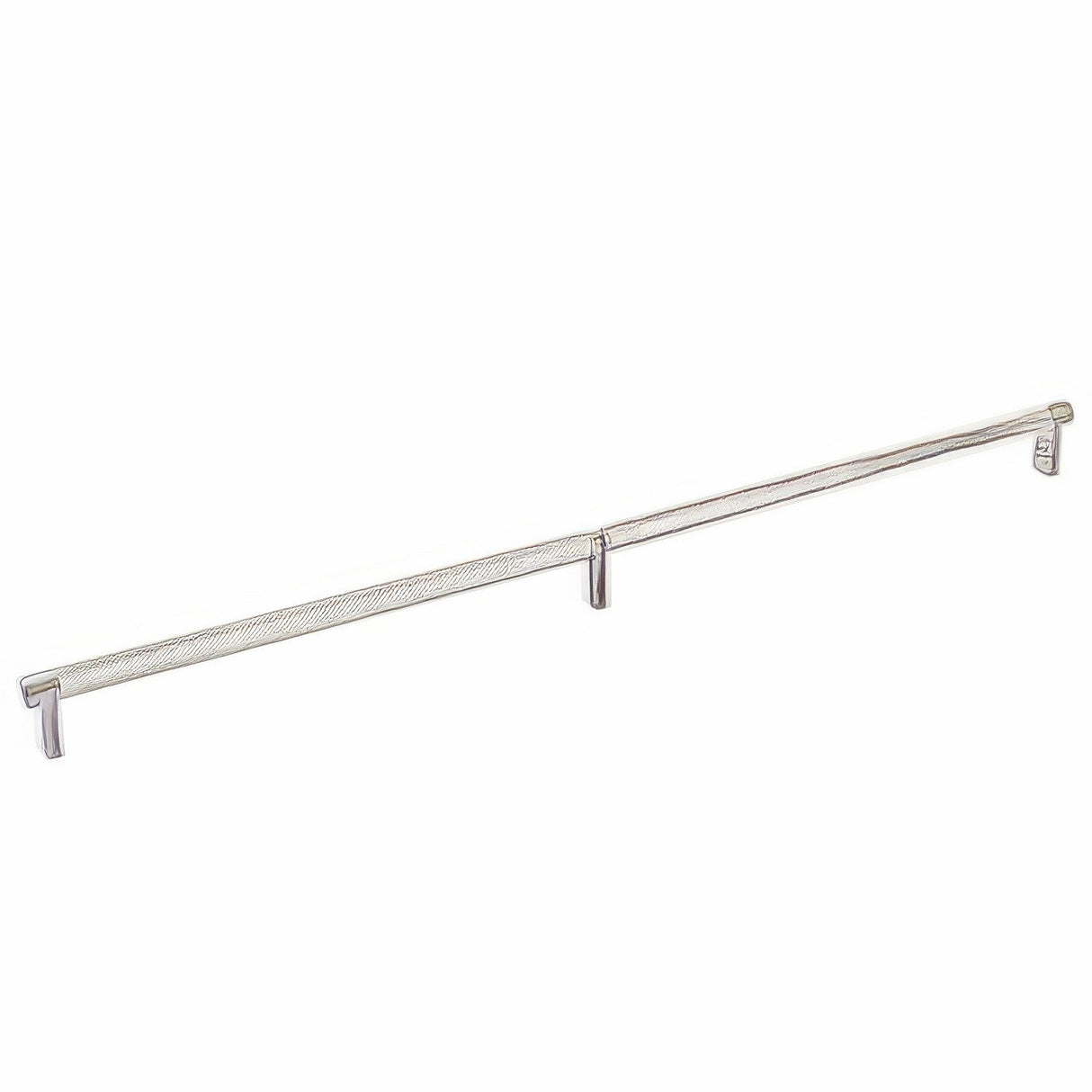 Emtek 84060.RECUS15.KNUS15 satin nickel knurled cabinet bar