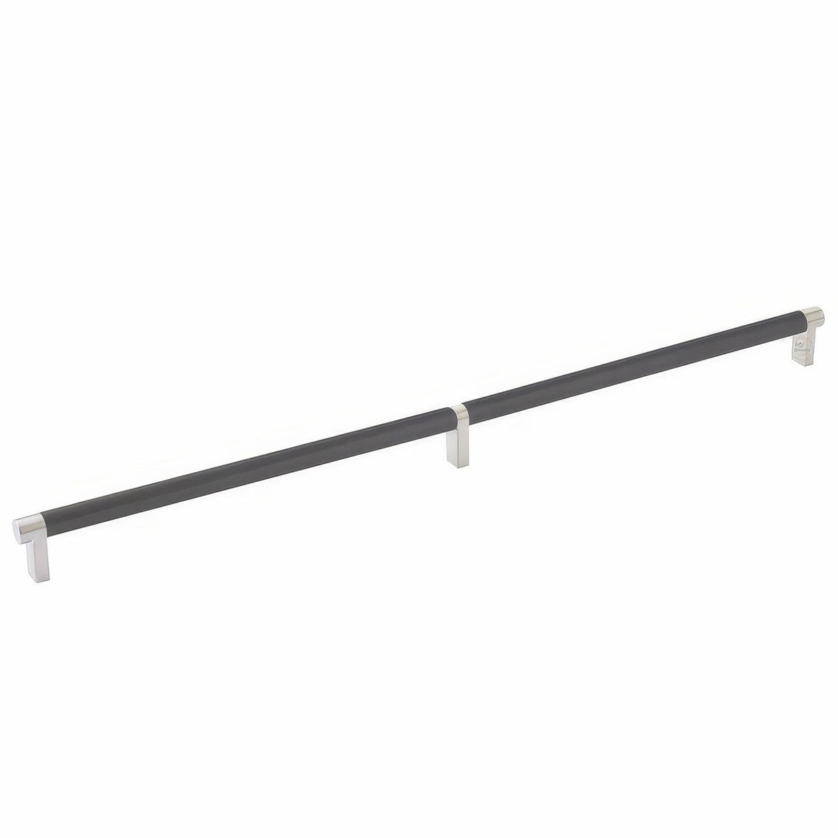 Emtek 84060.RECUS15.KNUS19 flat black knurled cabinet bar