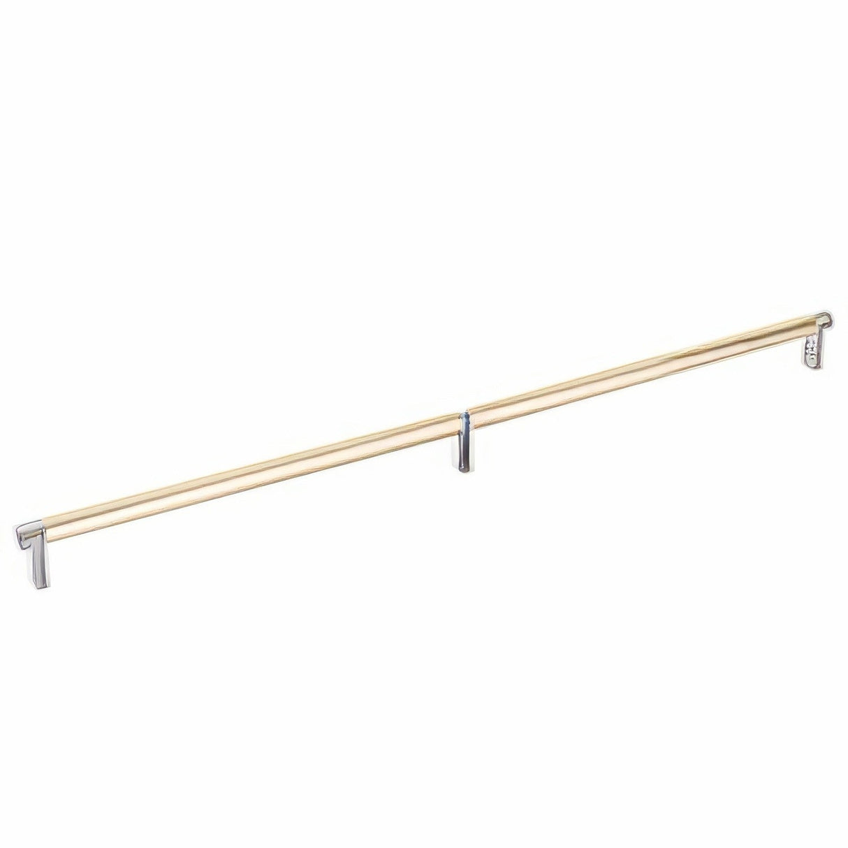 Emtek 84060.RECUS15.SMUS4 satin brass smooth cabinet bar