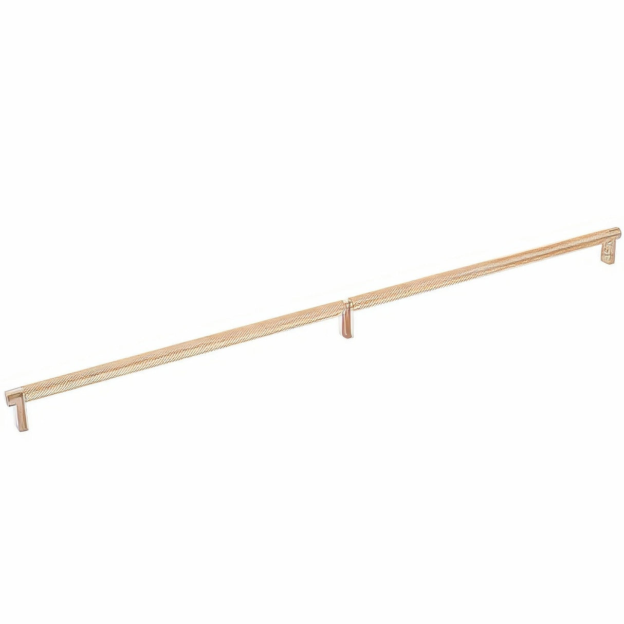 Emtek 84061.RECSCU.KNSCU satin copper knurled cabinet bar