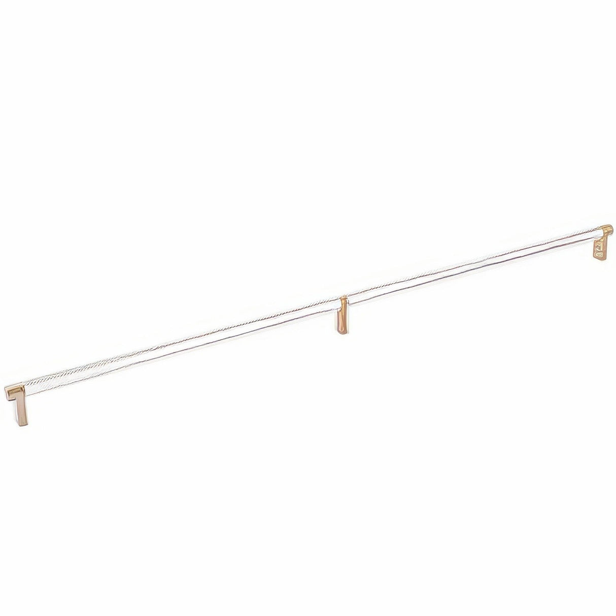 Emtek 84061.RECSCU.KNUS14 lifetime polished nickel knurled cabinet bar