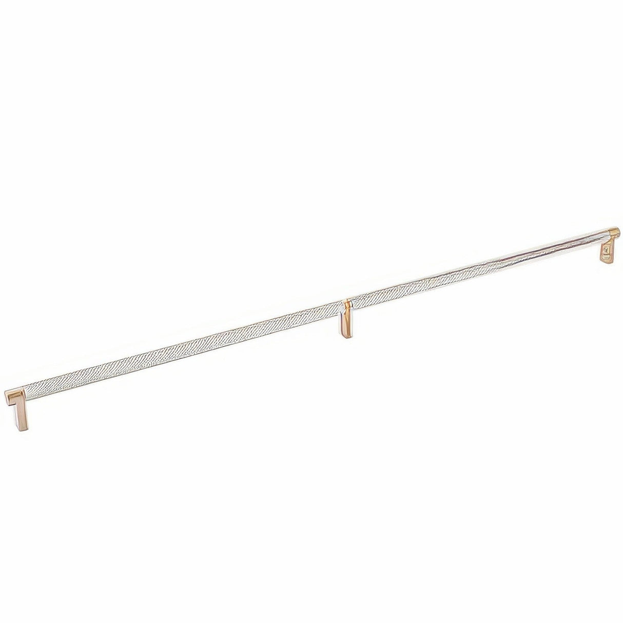 Emtek 84061.RECSCU.KNUS15 satin nickel knurled cabinet bar