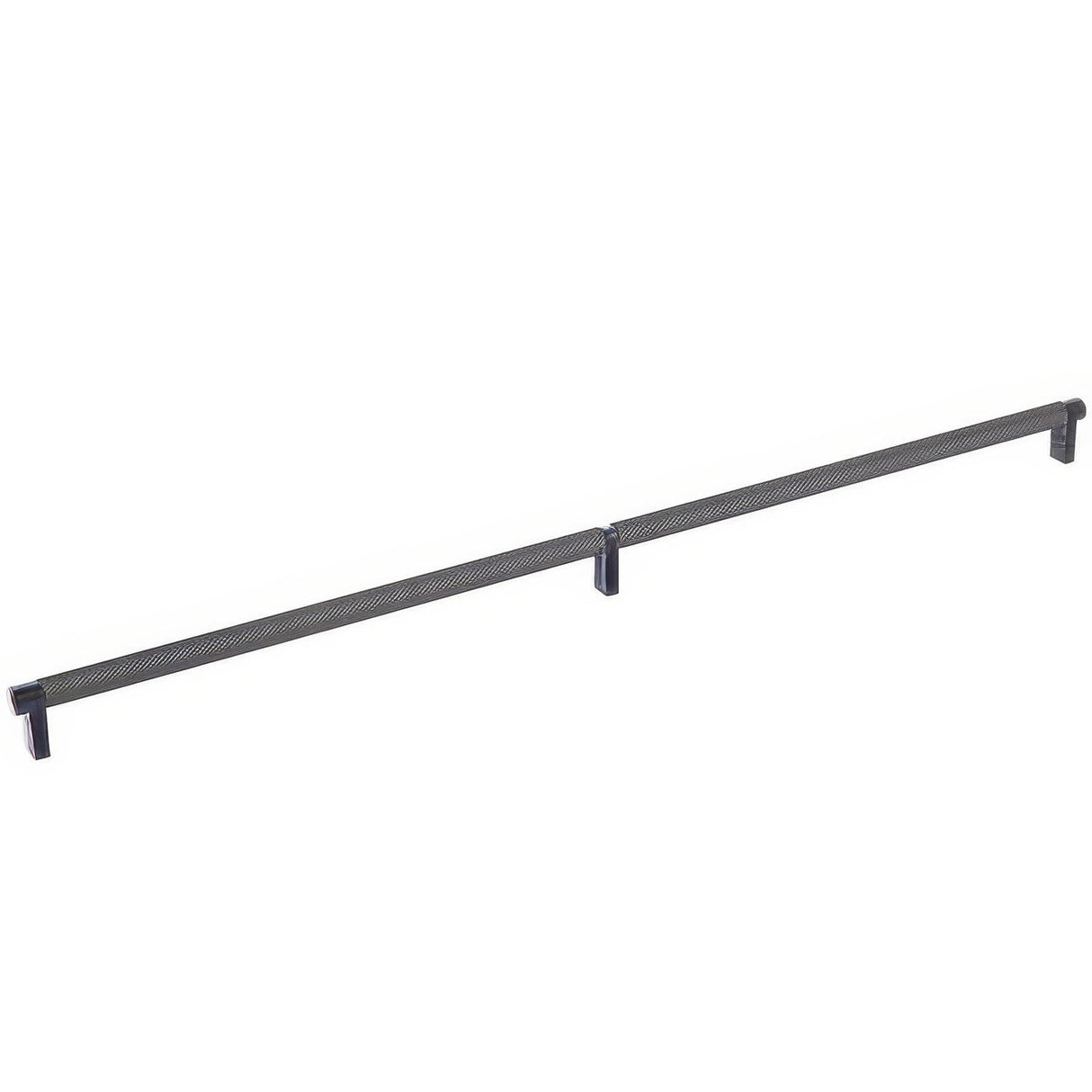 Emtek 84061.RECUS10B.KNUS10B oil rubbed bronze knurled cabinet bar
