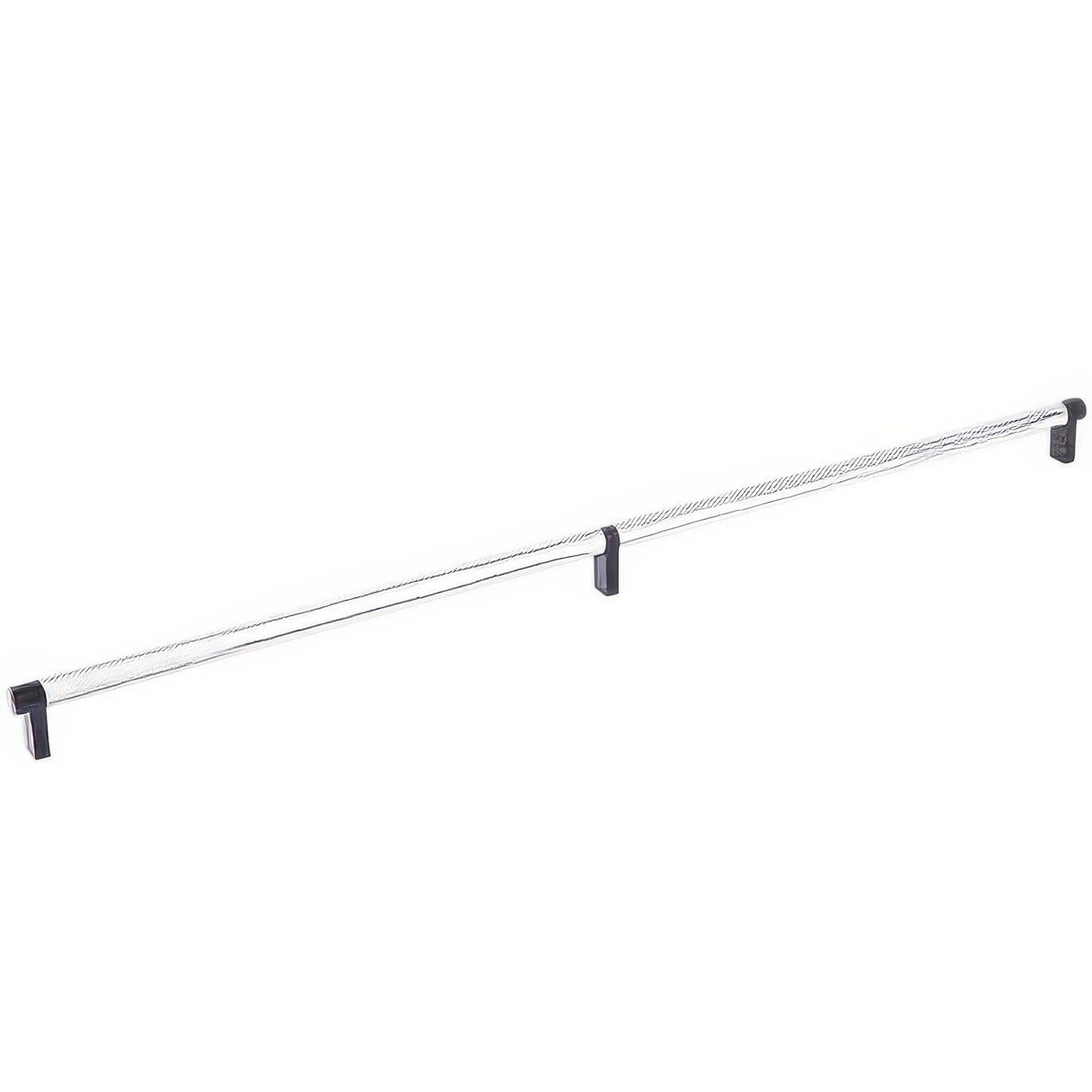 Emtek 84061.RECUS10B.KNUS26 polished chrome knurled cabinet bar