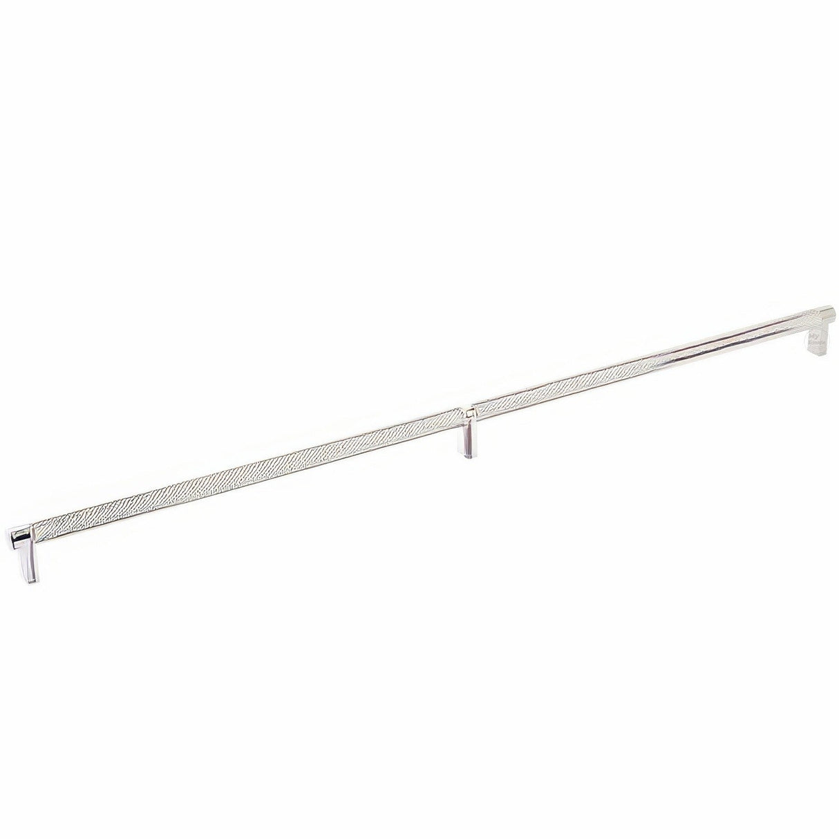 Emtek 84061.RECUS14.KNUS15 satin nickel knurled cabinet bar