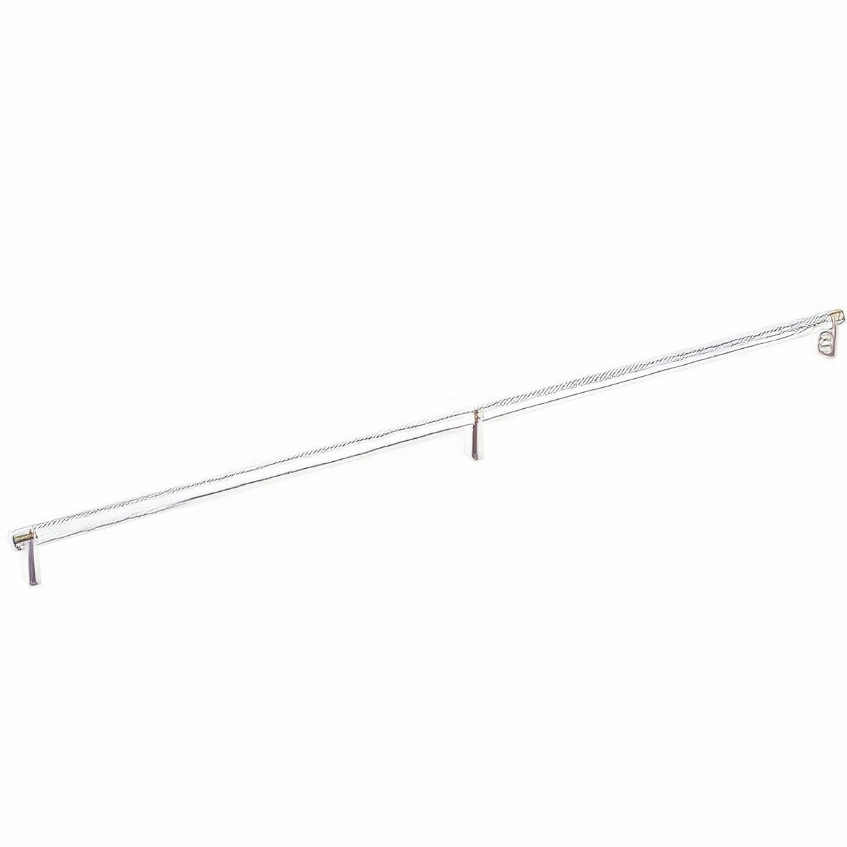 Emtek 84061.RECUS15.KNUS26 polished chrome knurled cabinet bar